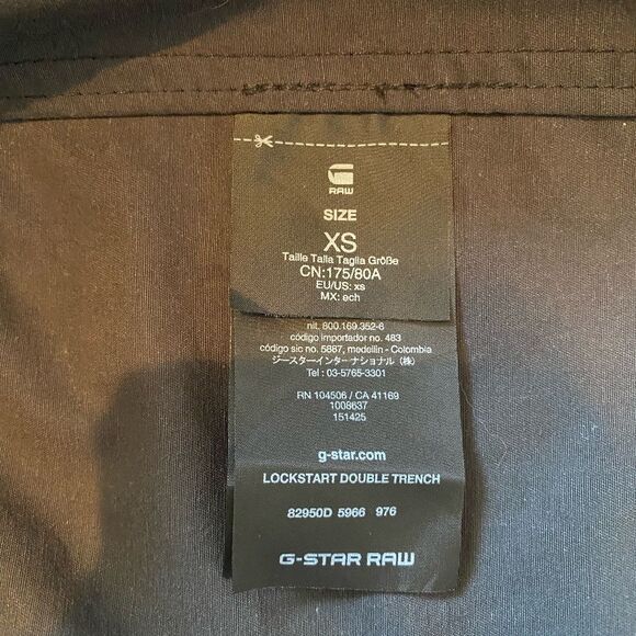 G-Star Raw Lockstart Double Trench (See Notes Inside Trench Only) - Picture 8 of 8